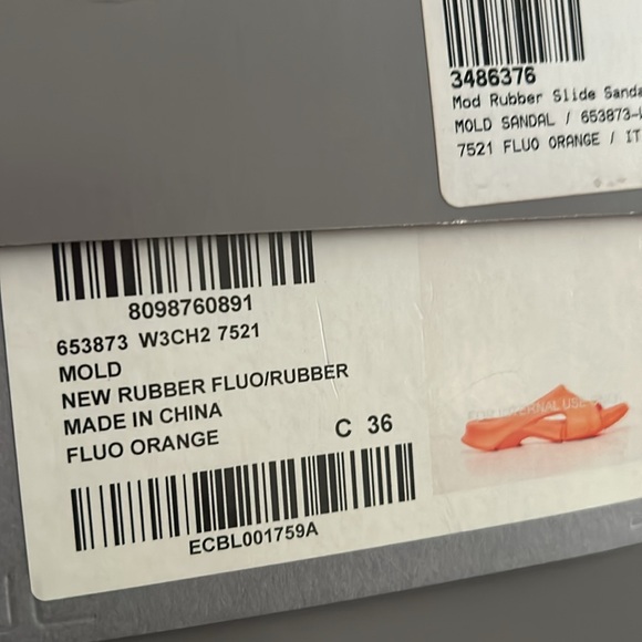 Balenciaga molded orange flip-flops! - Picture 4 of 4